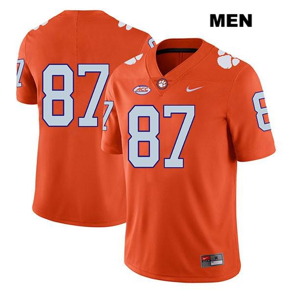 Men's Clemson Tigers #87 J.L. Banks Stitched Orange Legend Authentic Nike No Name NCAA College Football Jersey QZS6546FR